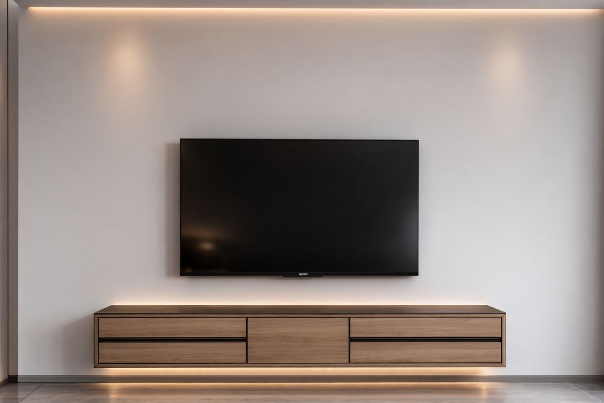 Kitchen island with pendant lights
